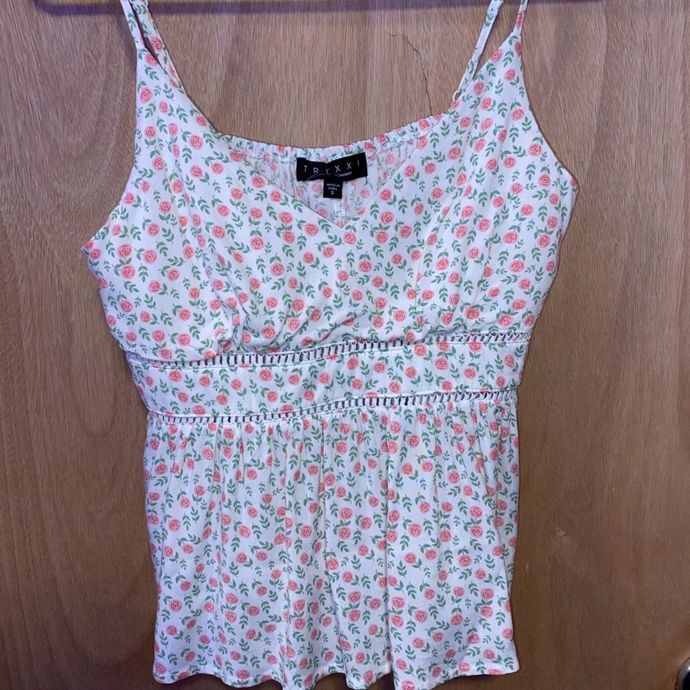 Cute Floral Tank Top